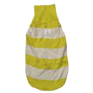 NEW! Dog Cable Knit Sweater, Yellow & Cream Striped, Boots & Barkley, Large NWT - Picture 1 of 8