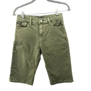 Polo Ralph Lauren Sullivan Slim Denim Shorts Boys Size 14 Youth Army Green - Picture 1 of 11