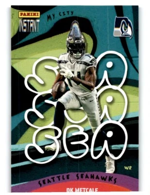2022 PANINI INSTANT MY CITY DK METCALF SEATTLE SEAHAWKS #MC-29 - Image 1 of 2