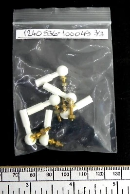 Ball Joint - White Nylon With Brass Ball Joint - Lot Of 6 - Image 1 of 3