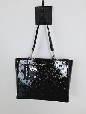 Karl Lagerfeld Paris Tote Black Shoulder Bag NEW e - Image 1 of 4
