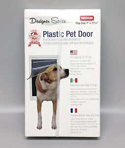 New Ideal Pet Products Medium Plastic Pet Door Flap Size 7"x11.25"
