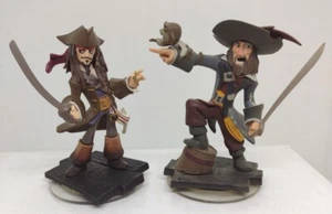 Disney Infinity Pirates of the Caribbean Jack Sparrow Captain Barbosa Figures  - Picture 1 of 7