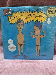 BEAVIS AND BUTT-HEAD 1998 WALL CALENDER MTV-New and Sealed! - Picture 1 of 2