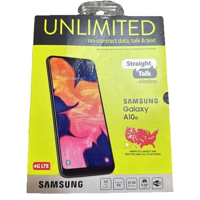 Samsung Galaxy A10e - SM-S102DL - Black - (Straight Talk) - 32GB - unopened box - Image 1 of 4