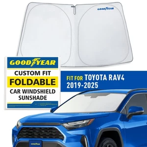 Front Auto Windshield Cover Car Windshield Sun Shade for 2019-2025 Toyota RAV4 - Picture 1 of 8