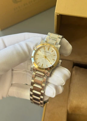 Brand New Burberry The City BU9217 Two Tone Stainless Steel 26 mm Women's Watch - Image 1 of 4