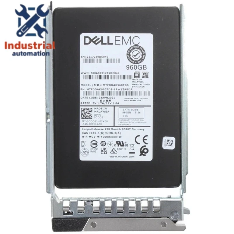 NEW Dell 960GB 2.5" SATA 6G PowerEdge 14G R540 R640 R740 R840 R940 Server SSD - Image 1 of 4