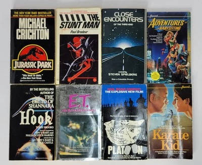 Movie Tie-in Book Paperback Lot Of (8) 1977-1993~Sci-fi~Fantasy~War Foto 1 de 4