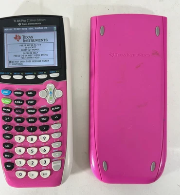 Texas Instruments TI-84 Plus C Silver Edition Graphing Calculator | Pink - Image 1 of 4