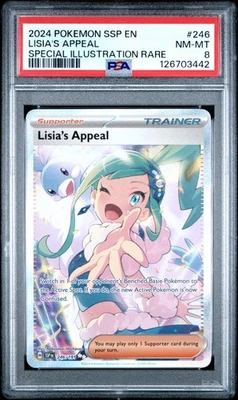 2024 POKEMON SSP EN-SURGING SPARKS #246 LISIA'S APPEAL PSA 8 - Image 1 of 2