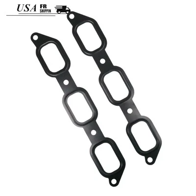 2x Junta de colector de admisión negra para 14-20 Land Rover Range Rover Sport 3,0 L 5,0 L Foto 1 de 4