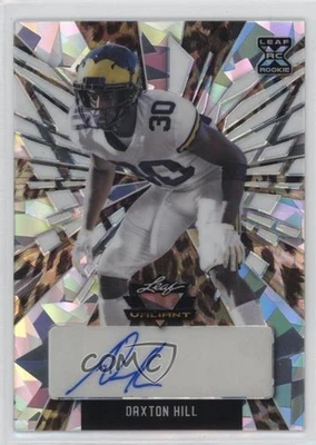 2022 Leaf Valiant Leopard Crystals /5 Daxton Hill #BA-DH1 Rookie Auto RC - Image 1 of 2