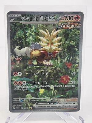 Pokemon Gouging Fire ex 204/162 Temporal Forces Special Illustration Rare NM - Image 1 of 2