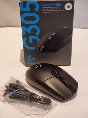 Logitech G305 LIGHTSPEED Wireless Gaming Maus HERO Sensor Schwarz - Bild 1 von 4