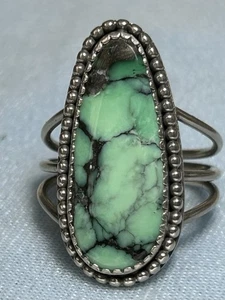 Anillo Variscita Natural Suroeste (hermana Turquesa) Talla 8 - Imagen 1 de 4