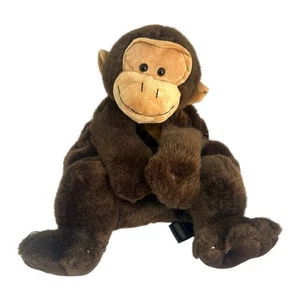 Mochila de peluche Jstuff Associates marrón mono chimpancé personaje - Imagen 1 de 5