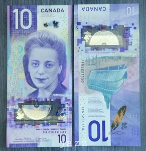 2018 Canada Banknote $10 Dollar Polymer P113c Rogers/Macklem FFN - Picture 1 of 3