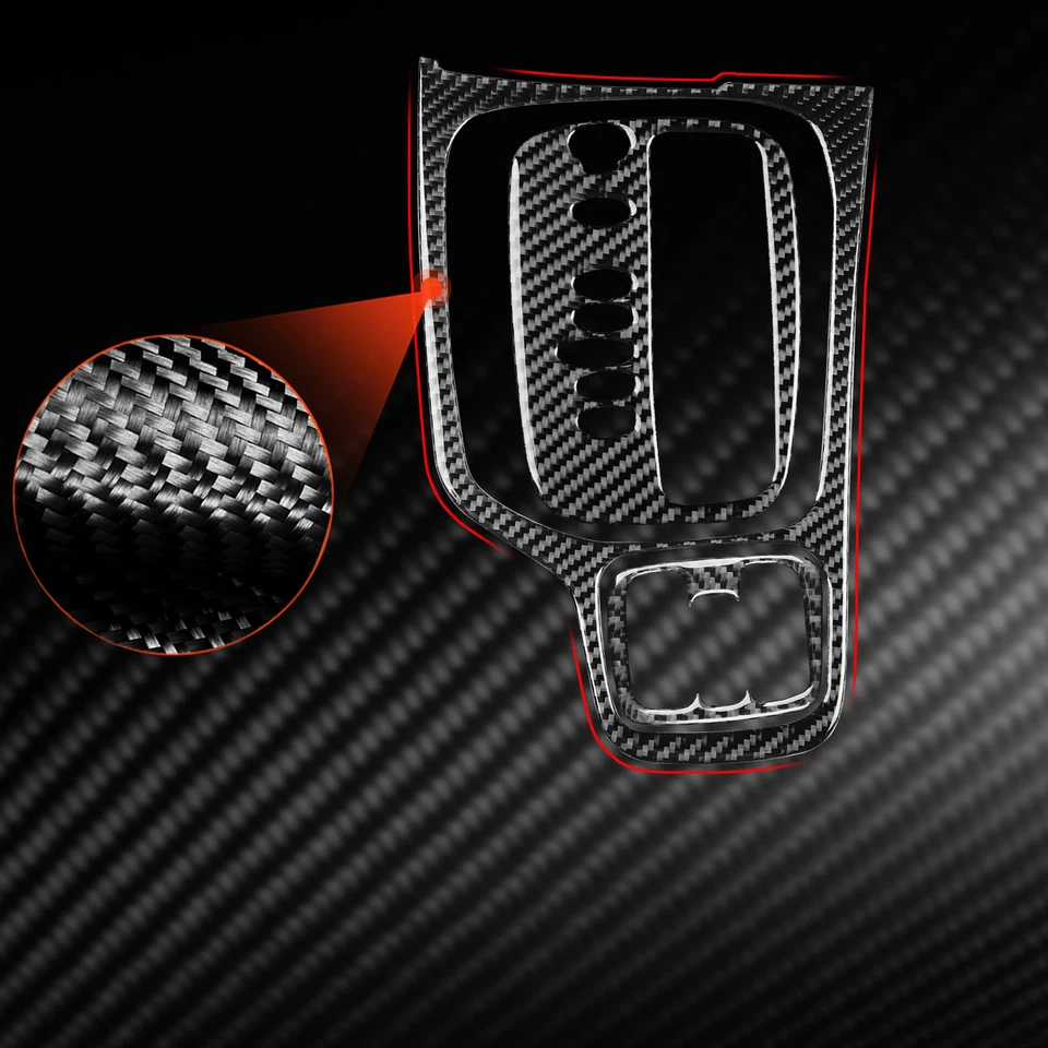 Panel de palanca de cambios de fibra de carbono genuino para Toyota 2000-2005 Celica Foto 1 de 4