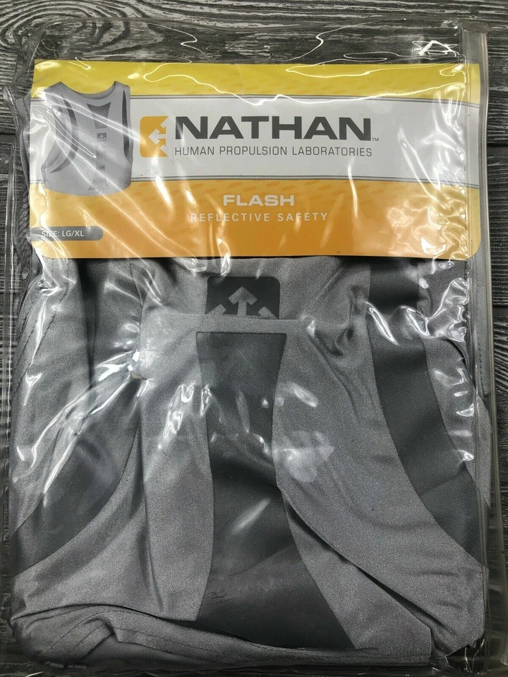Светоотражающий жилет унисекс для бега со вспышкой NATHAN - Изображение 1 из 1