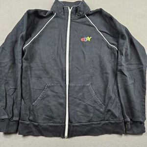 Ebay Shop Jacket Full Zip Black Employee Uniform Mens Medium Costume - Picture 1 of 7