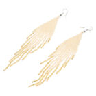  Rice Bead Earrings Beads Miss Ornament for Women Tassel Drop