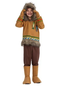 Dress Up America Eskimo Costume for Kids - Winter Dress Up for Boys and Girls - Picture 1 of 1