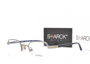 Starck Eyes Eyeglasses 360 hinge Black Bronze Half Rim 43-22-145 2005T 04 - Picture 1 of 8