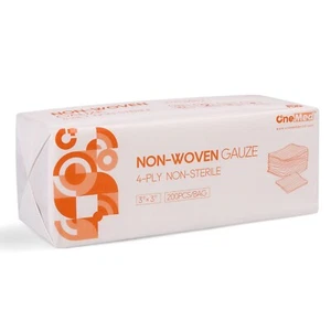 4000(20 Bags)3x3 Non Woven Gauze,Squares for First Aid Sponges,Dental Gauze Pads - Picture 1 of 11