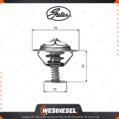 Gates Coolant Thermostat + Gaskets & Seals fits Mitsubishi Magna TJ TE TF TH TW - image 1 of 2