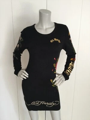 Ed Hardy By Christian Audigier  Black Dress Size S - image 1 of 4