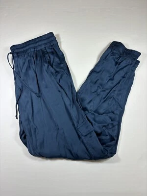 Young Broke сказочный атласный грузовой бегунов брюки темно-синий средний эластичный пояс - Изображение 1 из 4