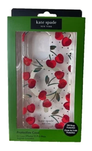 NEW Kate Spade Glitter Cherry MagSafe Case for iPhone 15 Pro Max - Photo 1 sur 3