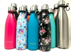 Stainless Steel Water Bottle Double Wall Vacuum Insulated Sports Gym Drink flask - Picture 1 of 12
