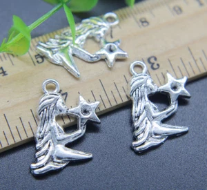 6~50pc Retro Virgo Constellation Alloy Charms Pendants Jewelry DIY 24*16mm - Picture 1 of 8