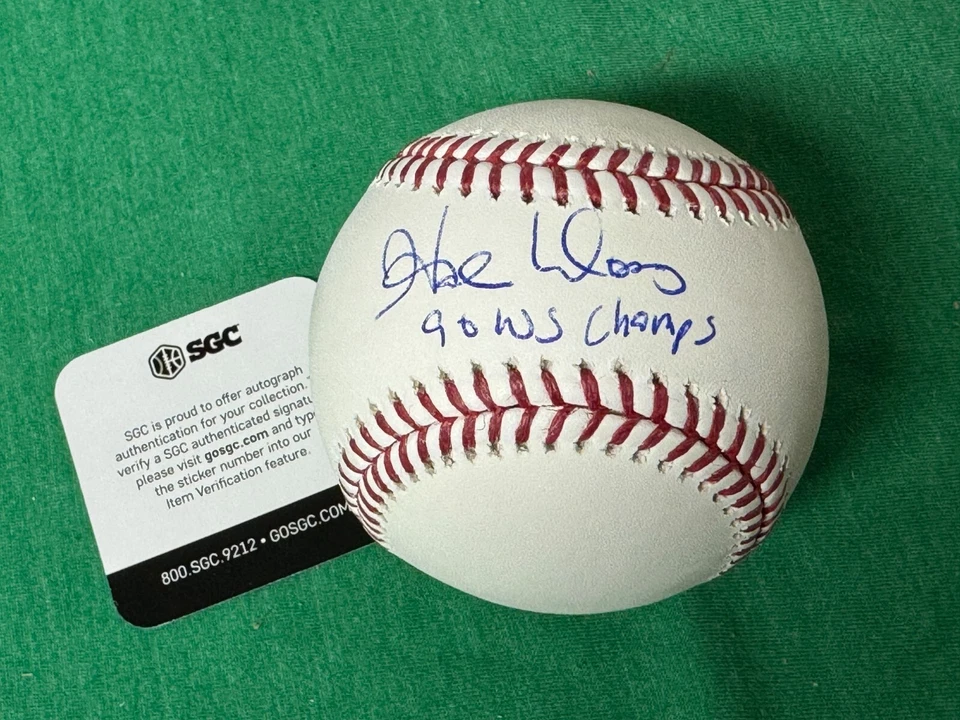 HAL MORRIS Signed Inscribed Major League Baseball Cincinnati Reds SGC COA - Image 1 of 1