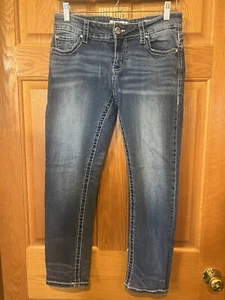 Pantalones de mezclilla recortados CR3 Daytrip Virgo desgastados para mujer 28 - Imagen 1 de 9