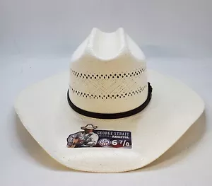 RESISTOL GEORGE STRAIT RANGE T 10X STRAW COWBOY HAT SIZE 6 7/8 - Picture 1 of 8