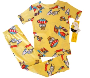 Ropa de dormir Minions at the Beach manga corta para niños pequeños talla 5T NUEVA - Imagen 1 de 5