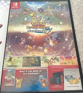 Pokemon Mystery Dungeon Rescue Team DX RARO Switch 42 cm x 59 cm poster promozionale - Foto 1 di 1