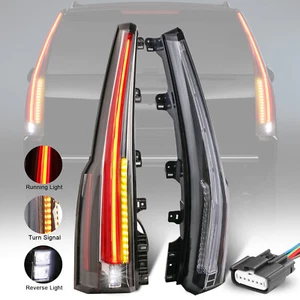 Pair LED Tail Lights Rear Lamp Assembly For 2015-2020 GMC Yukon Escalade Style - Picture 1 of 18