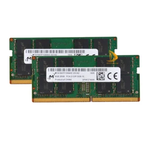 Micron 2x 8GB 2Rx8 PC4-2133P DDR4 17000Mhz 260Pin SODIMM Laptop Memory Non Ecc# - Picture 1 of 6