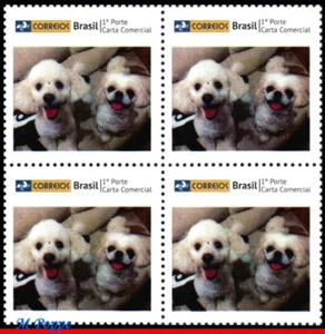 3258-03 BRAZIL 2013  DOGS, DOMESTIC ANIMALS, RHM C-3310, BLOCK MNH - Picture 1 of 2