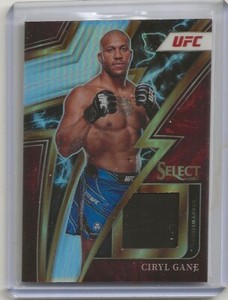 2023 SELECT UFC #SP-CGN CIRYL GANE EVENT USED MATERIAL SILVER PRIZM