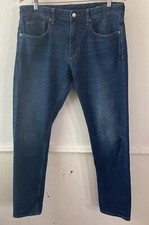 Bonobos Men's Size 33 x 31 Dark Wash Straight Leg Jeans j294