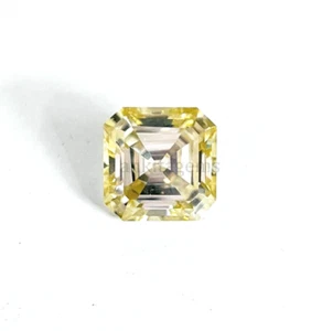 8 Ct Loose Champagne Lab Created Diamond Asscher Cut VVS1 Certified Ring Making - Picture 1 of 5