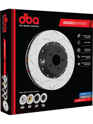 DBA 5000 T3 Slotted Disc Brake Rotor (Single) Black 340mm (DBA52366BLKS) - Image 1 of 4