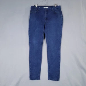 Pantalones de mezclilla para mujer Cato contemporáneos ajustados tiro medio azules talla 14 - Imagen 1 de 12
