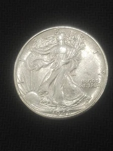 1943 50C Walking Liberty Half Dollar - Picture 1 of 4