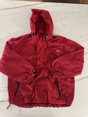 De colección Chaps Ralph Lauren Pullover Rompevientos Sudadera con Capucha Chaqueta Para Hombres L Rojo Foto 1 de 4